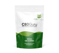 CBD Guru Vegan CBD Gummies 20mg 60 Pack - Mixed Fruit Flavour Broad Spectrum CBD Vegan Gummy Bears for Sleep & Anxiety Support, 1200mg Total CBD