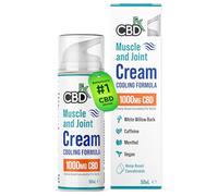 CBDfx 1000mg CBD High Strength Muscle & Joint Cream with Caffeine, Menthol and White Willow Bark, Cooling CBD Cream, Cruelty Free, 50ml Hemp Cream