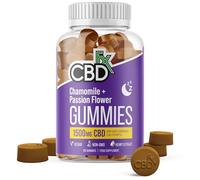 CBDfx 1500mg High Strength Vegan Sleep CBD Gummies, 60x Bottle