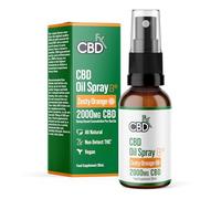 CBDFX 2000mg CBD Spray High Strength Flavoured CBD Oil Zesty Orange Vegan Non-GMO Blended with MCT Oil Improved Purity No THC 30 ml (40 Days)