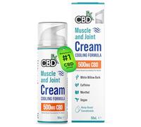 CBDfx 500mg CBD High Strength Muscle & Joint Cream with Caffeine, Menthol and White Willow Bark, Cooling CBD Cream, Cruelty Free, 50ml Hemp Cream