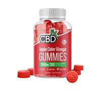 CBDfx Apple Cider Vinegar & Vitamin B12 CBD Gummies 1500mg 60 Gummies