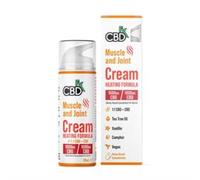CBDfx 1000mg CBD/1000mg CBG, High Strength Muscle & Joint CBD Cream with Caffeine, Vanillin, Tea Tree Oil and White Willow Bark, Heating Formula, 50ml
