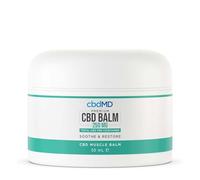 cbdMD Muscle Balm 250mg - 50ml CBD Balm, Hemp Cream for Muscles and Joints, Contains Shea Butter, Pomegranate Oil, and Blueberry Extract, May Help Relieve Itch, Aches, and Pains