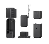CBDYWVR Protective Cover for Pocket 4, All-Round Shockproof Scratch-Resistant Case with Lens Cap, Screen Cover, Precise Cutout & Washable Soft Silicone Accessories Kit for Pocket 4 (Black)