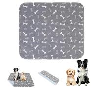 CBDYWVR Puppypad Pee Pads, Washable Puppy Pads with Pheromones, Odor Proof & Leak Proof with Lock-in Technology, Non-Slip Pet Training Pads for Crate, Indoor, Travel Use by Dogs & Cats (Grey, 80*70CM)