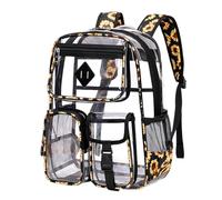 Cbebvwl Clear Backpack Bag for Concerts See Through School Plastic Bookbag with Adjustable Shoulder Straps Bags Stadium Approved Concerts,sports Gym Work Travel Concert Sports Unisex