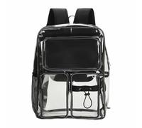 Cbebvwl Clear Backpack Bag Transparent Waterproof Daypack for School Work Travel Large Capacity with Adjustable Straps Pvc See Through Rucksack