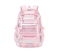 Cbebvwl Clear Backpack See Through Rucksack Large Transparent Bag Festival Gym for Work Travel Concert Sports Unisex Capacity School with Adjustable Straps Waterproof Daypack