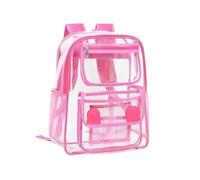 Cbebvwl Clear Backpack See Through Rucksack Large Transparent Bag Festival Waterproof Daypack for School Work Travel Gym Concert Sports Unisex