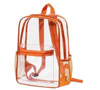 Cbebvwl Clear Backpack Transparent Bag Pvc Rucksack See Through School Plastic Bookbag with Adjustable Shoulder Straps Bags Stadium Approved for Concerts,sports Large Capacity