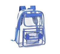 Cbebvwl Clear Backpack Transparent See Through Bag Waterproof Bookbag Pvc for Concert School Rucksack Casual Work Travel Sports Unisex Daypacks Large Capacity with Adjustable Straps
