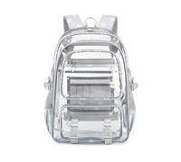 Cbebvwl Clear Backpack Transparent See Through Bag Waterproof Bookbag Pvc Stadium Rucksack Large for Work College Football Game Conventions Concerts Gym Picnic