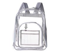 Cbebvwl Clear Backpack Waterproof Transparent Daypack Festival Bag Large Capacity School with Adjustable Straps Pvc for Men Women College Football Game Conventions Concerts Gym Picnic