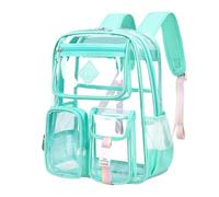 Cbebvwl Clear Backpack Waterproof Transparent Daypack for Concerts School Work Travel Classic/casual/school Backpack, College Football Game Conventions Gym Picnic