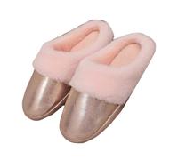 Cbebvwl Ladies Slippers Women's Memory Foam Womens Fluffy Slip-On Slipper | Soft Faux Fur Ladies House Slippers, Breathable Comfort for the Bedroom, Lounge and Everyday Use Indoor Shoes