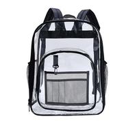 Cbebvwl Pvc Transparent Backpack Clear Concert Bag See Through Rucksack Large for Work Bags Stadium Approved Concerts,sports Classic/casual/school Backpack,