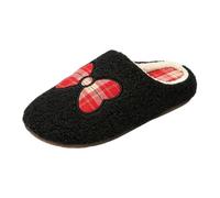 Cbebvwl Slippers Women Ladies' House for Women's Fluffy Slip-On Home | Women's Warm Knit House Slippers, Memory Foam Indoor Outdoor Soles, Comfy Fleece Lined