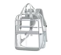Cbebvwl Transparent Backpack Clear Stadium Bag See Through Waterproof Bookbag Pvc School Gym with Adjustable Straps Approved for Concerts Sports
