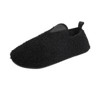 Cbebvwl Women's Fluffy Slip-On Slippers House Women Ladies Washable | Women's Fluffy Slippers Memory Foam Faux Fur Lined House Shoes Plush Material