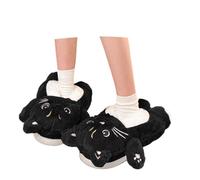 Cbebvwl Women's Fluffy Slippers Womens Outdoor for Women Memory Foam | Women's Fluffy Slippers Memory Foam Faux Fur Lined House Shoes Plush Material