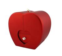 CBEDSQZ Daughter’s Lucky Clover Necklace, Foldable 4 Leaf Clover Pendant Keepsake Gift Set, S925 Sterling Silver Necklace Heart Box Eternal Flowers for My Daughter Birthday Gifts (Rose,1pcs)