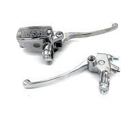 CbErFVK 22mm 7/8 Inch Universal Motorcycle Hydraulic Brake Clutch Master Cylinder Pump Lever Compatible with Most Bikes(22mm Silver)