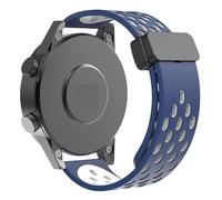 CBFAFKUGK 20 22mm Hole Silicone Magnetic Strap Fit For Samsung Galaxy Watch 6 5 4 Classic Fit For Huawei GT4 3 GT2 Pro Fit For Garmin Vivoactive 4s 3s(B12,22mm)
