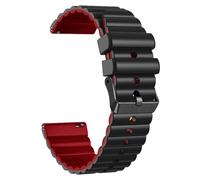 CBFAFKUGK 22mm Silicone Strap Fit For Xiaomi Watch S1 Pro /S1 Active/Fit For Xiaomi Watch S3 /S2 46mm 42mm /2 Pro Wristband Watchband Bracelet(Black red)