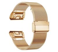 CBFAFKUGK 26 22 20mm Mesh Watch Band Fit For Garmin Fit For Fenix 7x 6 Pro 5S Plus 3 Fit For HR Stainless Steel Milanese Bracelet Band Approach S60 S62(Rose Gold,22mm)