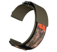 CBFAFKUGK 26mm 22mm Hook Loop Nylon Strap Fit For Garmin Fit For Fenix 7 7X Pro 6/Epix Pro Gen 2 47mm 51mm/Fit For Enduro/Fit For Forerunner 965 955 Watch Band(Green camouflage,26mm)