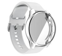 CBFAFKUGK 2in1 Strap + Case Fit For OnePlus Watch 46mm Protector Cover Silicone Smart Watchband Bracelet TPU Bumper Combination(10)