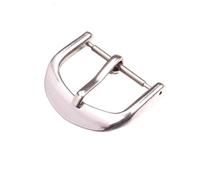 CBFAFKUGK 316L Solid Stainless Steel Watch Buckle Silver Gold Polished Watch Band Strap Clasp 12 14 16 18 20 22mm Clock Accessories(Silver,12mm)