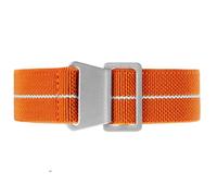 CBFAFKUGK Elastic Nylon Watchband Fit For Samsung Galaxy 3 41 45mm Watch Strap Fit For Amazfit Troops Parachute Backpack Bracelet 20mm 22mm(Orange White-S,20mm)