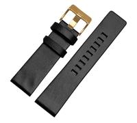 CBFAFKUGK Fit For DIESEL Genuine Leather Strap Bracelet DZ7311 DZ7332 DZ7314 DZ1405 DZ4323 Watch Band Black Brown 22mm 24mm 26mm 28mm 30mm(A black-gold,26mm)
