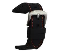 CBFAFKUGK Generic Watchband Silicone Rubber Watch Strap Bands Waterproof 20mm 22mm 24mm 26mm Watches Belt(Orange,26mm)