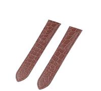 CBFAFKUGK Replacement Fit For Cartier Round Grain Crocodile Leather Strap Men And Women Handmade Custom Watch Strap 20MM(Light brown rose,20)