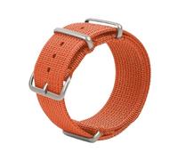 CBFAFKUGK Ribbed Nylon Watch Strap 18mm 20mm 22mm Nylon Watch Straps Watchband Accessories for Watch Band Bracelets(Orange,20mm)
