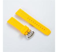 CBFAFKUGK Silicone Strap 20mm 22mm Fit For Citizen Blue Angels Quick Release Sports Waterproof Watch Band Customized(Yellow,22mm)