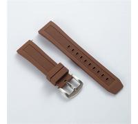 CBFAFKUGK Silicone Strap 20mm 22mm Fit For Citizen Blue Angels Quick Release Sports Waterproof Watch Band Customized(Brown,22mm)