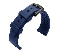 CBFAFKUGK Silicone Watch Band Watrproof Straps Fit For Rolex Water Ghost Strap 18mm 19mm 20mm 21mm 22mm 24mm Rubber Bracelet Watch Accessories(Blue-Black,19mm)