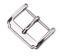 CBFAFKUGK Stainless Steel Watchband Buckle Women Men Silver Solid Metal Watch Band Clasp Strap Accessories 12 14 16 18mm(Type 7,16mm)