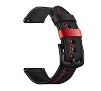 CBFAFKUGK Universal Genuine Leather Strap Fit For Huawei Watch GT 2 Strap 20mm 22mm Replacement Watchband Fit For Samsung Galaxy Watch 42mm 46mm(Black 1,22mm)