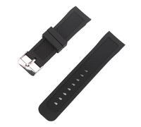 CBFAFKUGK Watch accessories Universal arc mouth silicone strap needle buckle Fit For Tissot men's and women's outdoor sports strap 22 24mm(Black 24mm,22mm)
