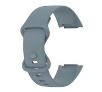 CBFAFKUGK Watch Strap Fit For fitbit charge 6/charge 5 Silicone Sport Band Wristband Watchband Bracelet Strap Replacement(Official Steel Blue,Large size)