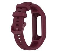 CBFAFKUGK Watchband Fit For Garmin Vivosmart 5 Strap with Case Sport watch band Soft Silicone wrist bezel frame Fit For Smart5(Wine red,L)
