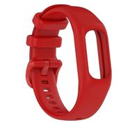 CBFAFKUGK Watchband Fit For Garmin Vivosmart 5 Strap with Case Sport watch band Soft Silicone wrist bezel frame Fit For Smart5(Red,L)
