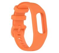 CBFAFKUGK Watchband Fit For Garmin Vivosmart 5 Strap with Case Sport watch band Soft Silicone wrist bezel frame Fit For Smart5(Orange,L)