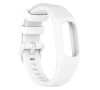 CBFAFKUGK Watchband Fit For Garmin Vivosmart 5 Strap with Case Sport watch band Soft Silicone wrist bezel frame Fit For Smart5(White,L)