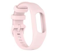 CBFAFKUGK Watchband Fit For Garmin Vivosmart 5 Strap with Case Sport watch band Soft Silicone wrist bezel frame Fit For Smart5(Light Pink,L)
